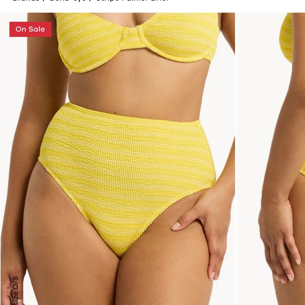 bond-eye Limoncello Stripe Bikini Set - Picture 3 of 6